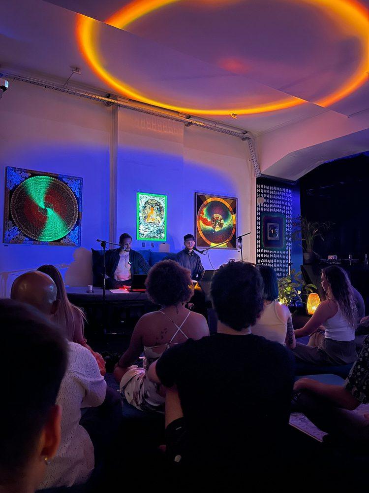 Immersive breathwork with generative visuals