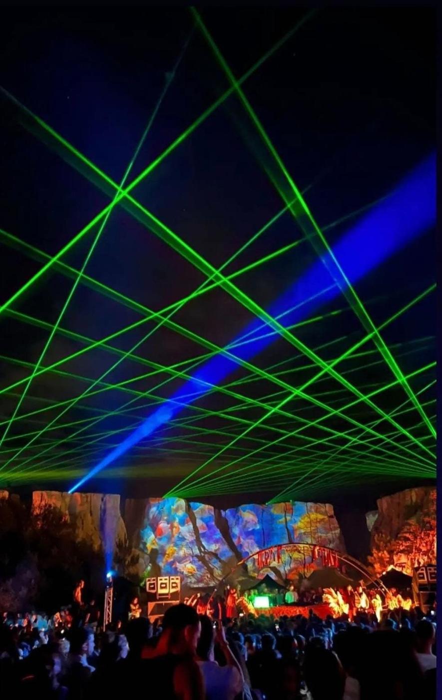 Laser Sky installation photograph